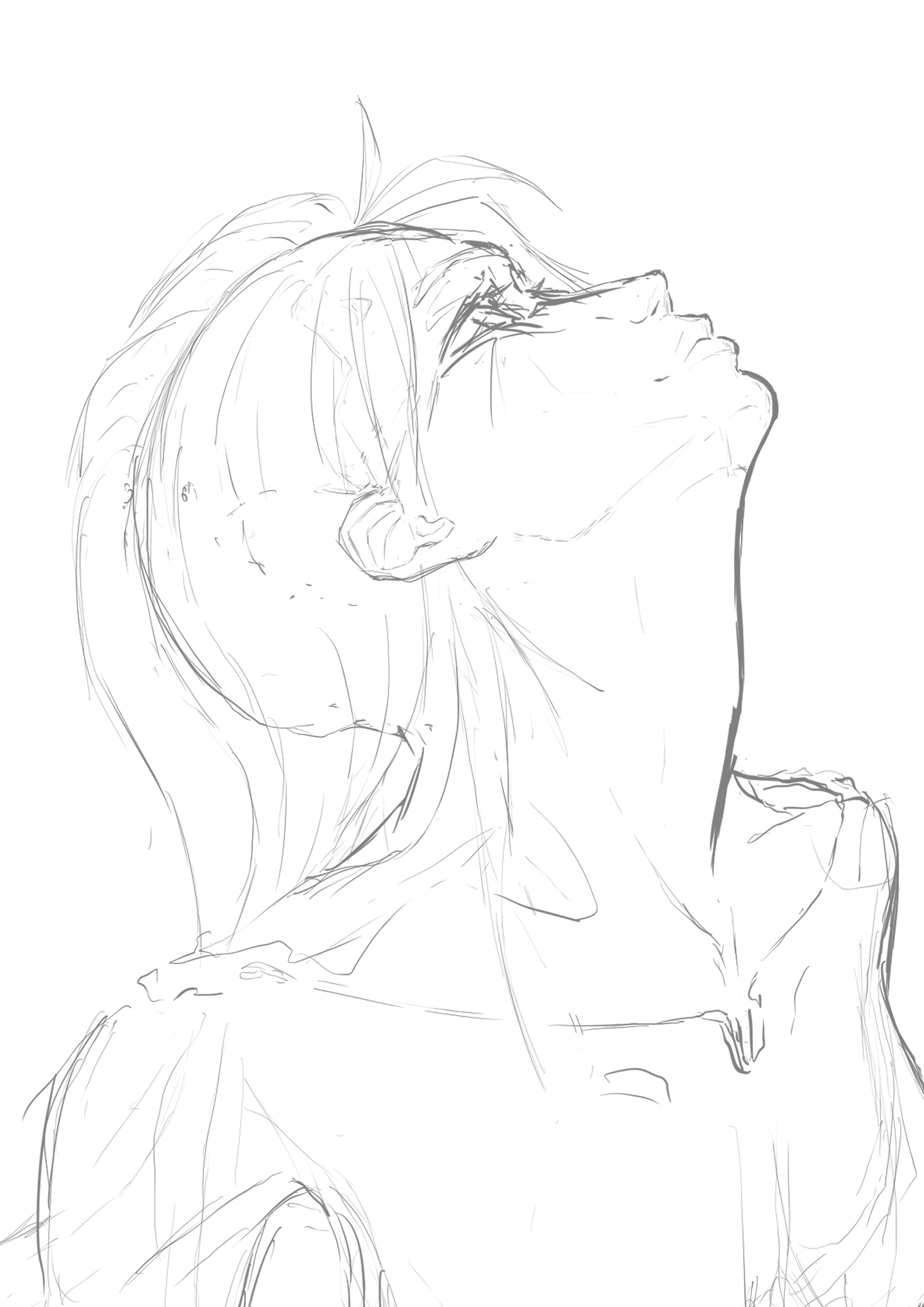 女性スケッチ-1