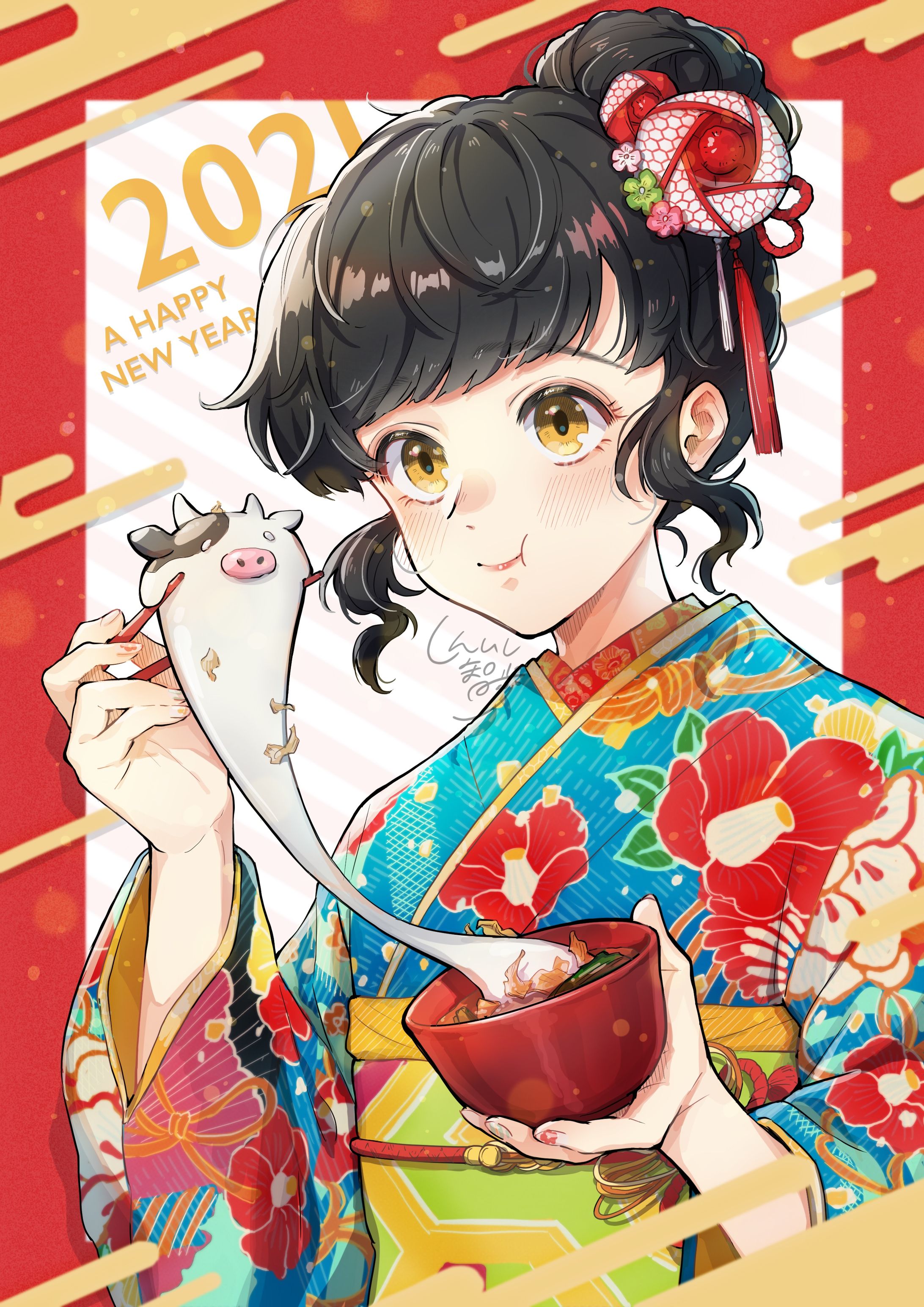 2021年賀イラスト-1