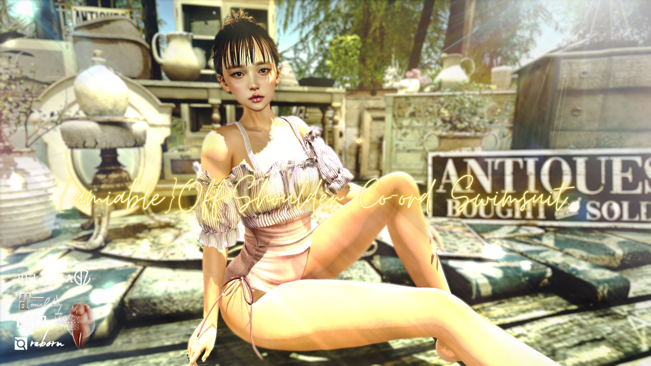 {amiable}Off-Shoulder Co-ord Swimsuit@SUMMERFEST '23.-1
