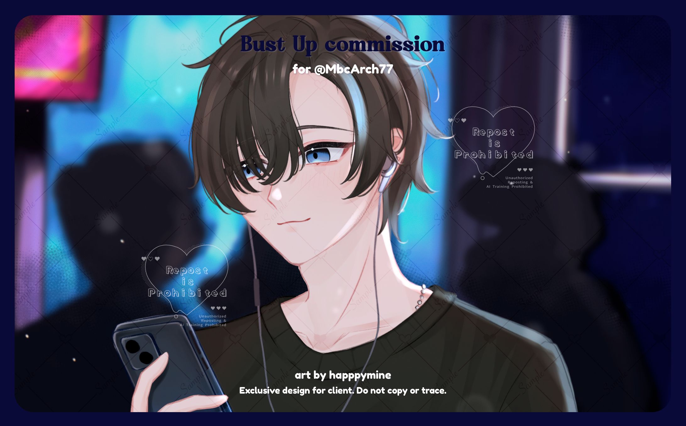 Bust Up Illustration-1