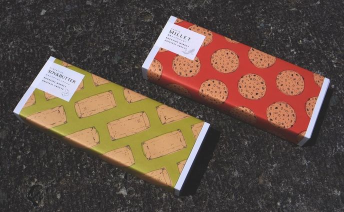 素材も美味しさもこだわった焼き菓子のパッケージ