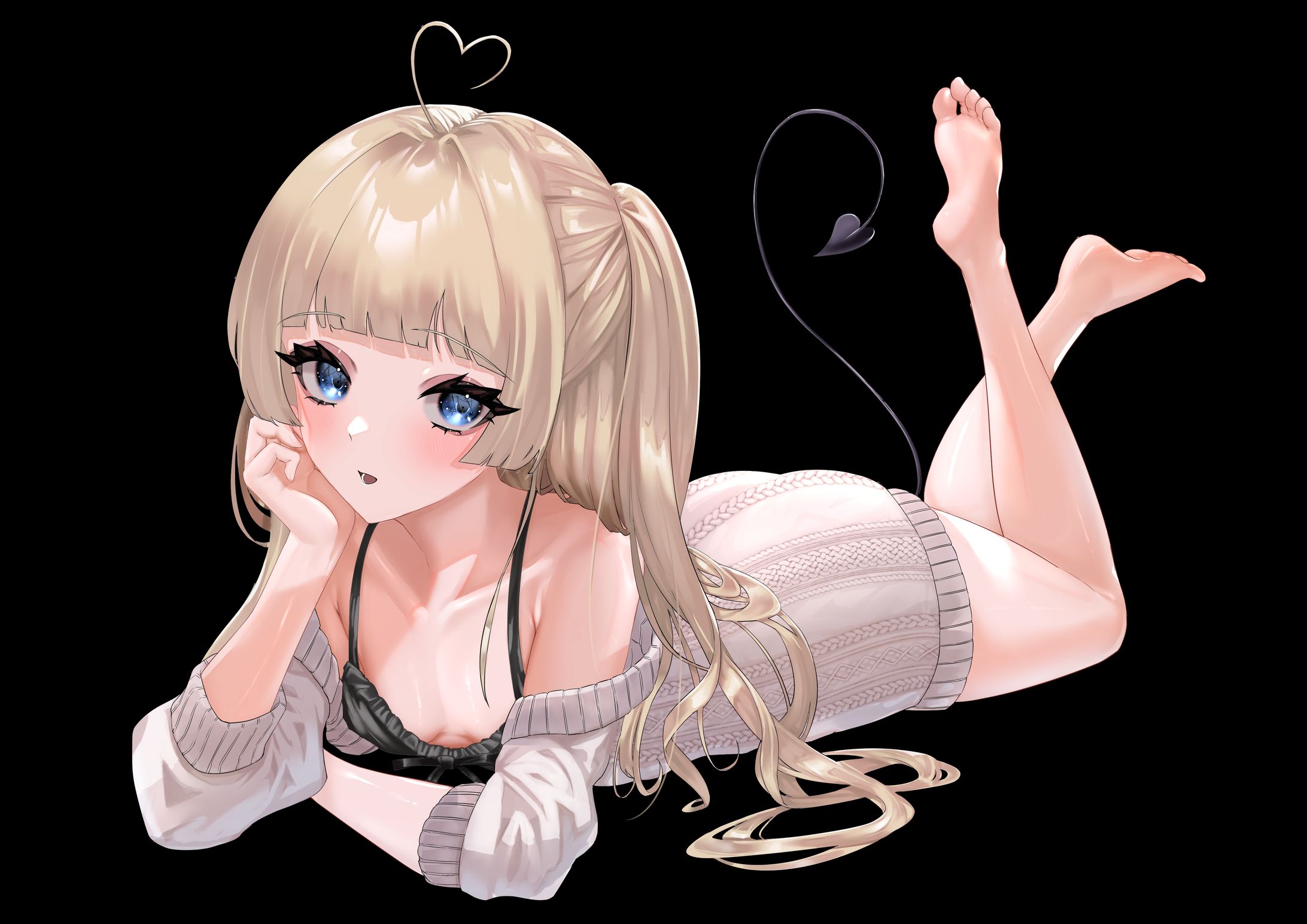 うにちゃん寝る様（Vtuber）動画素材（表情差分付き）-1