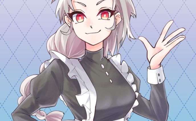 イラスト、キャラクターデザイン、メイド