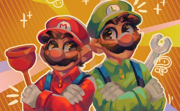 Mario & Luigi Fanart
