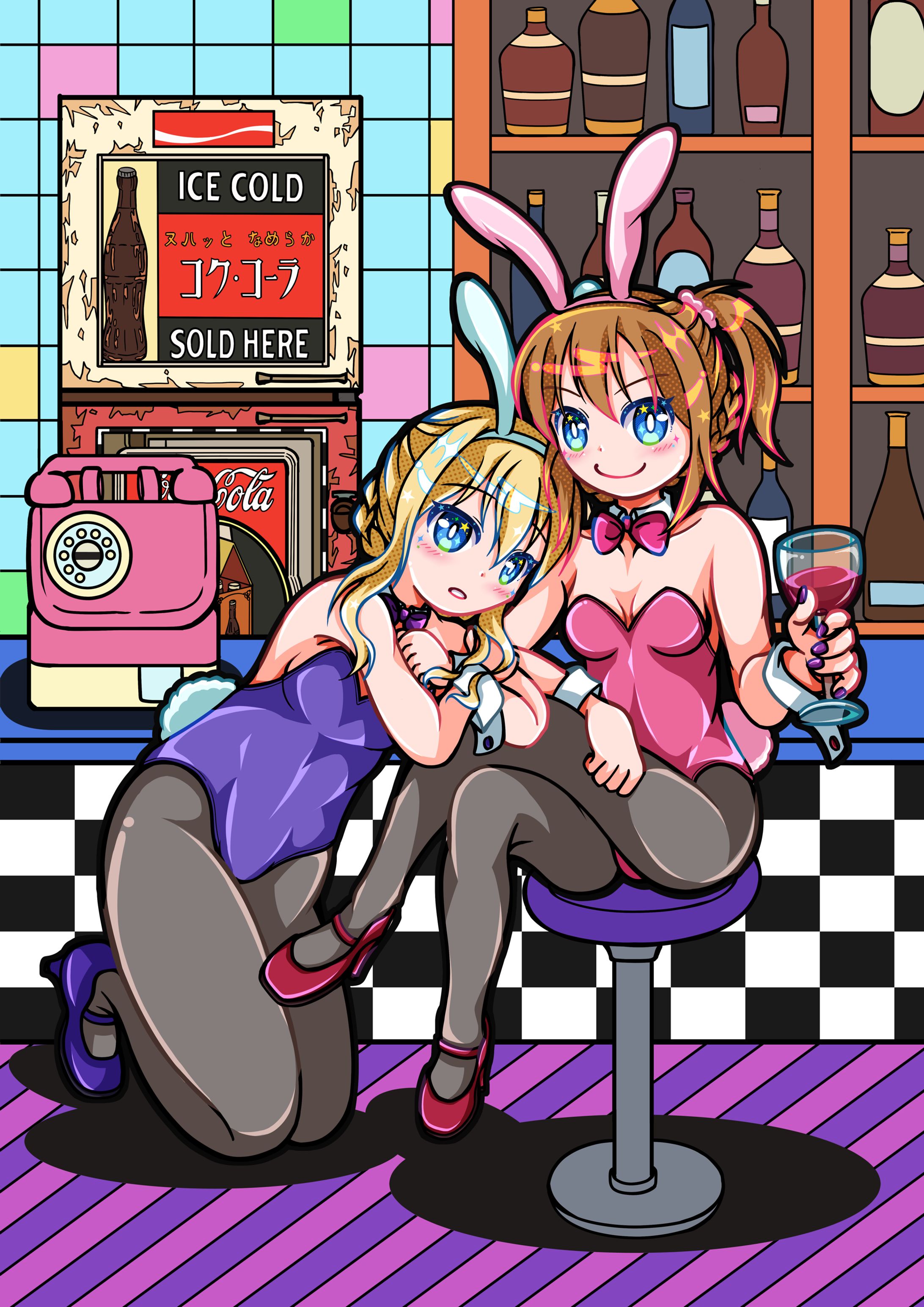 アズールレーン（レナウン、レパルス）バニーガール衣装-1