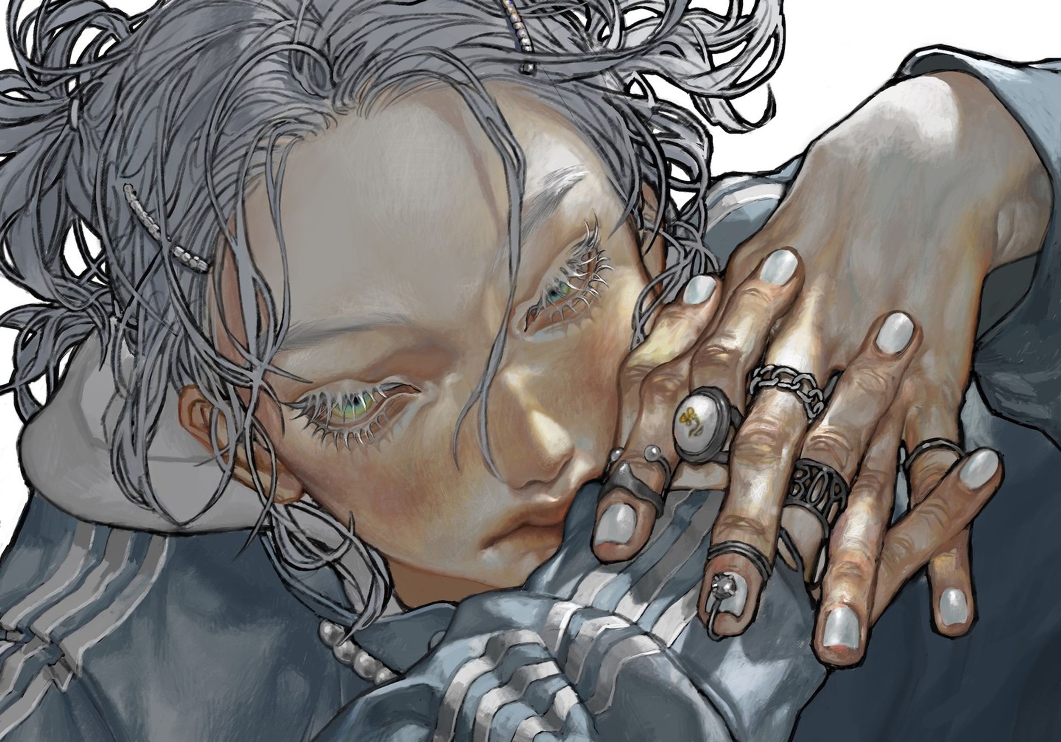 #illustration #イラスト #artwork #digitalart  #white  #ring #art  #paintings-1