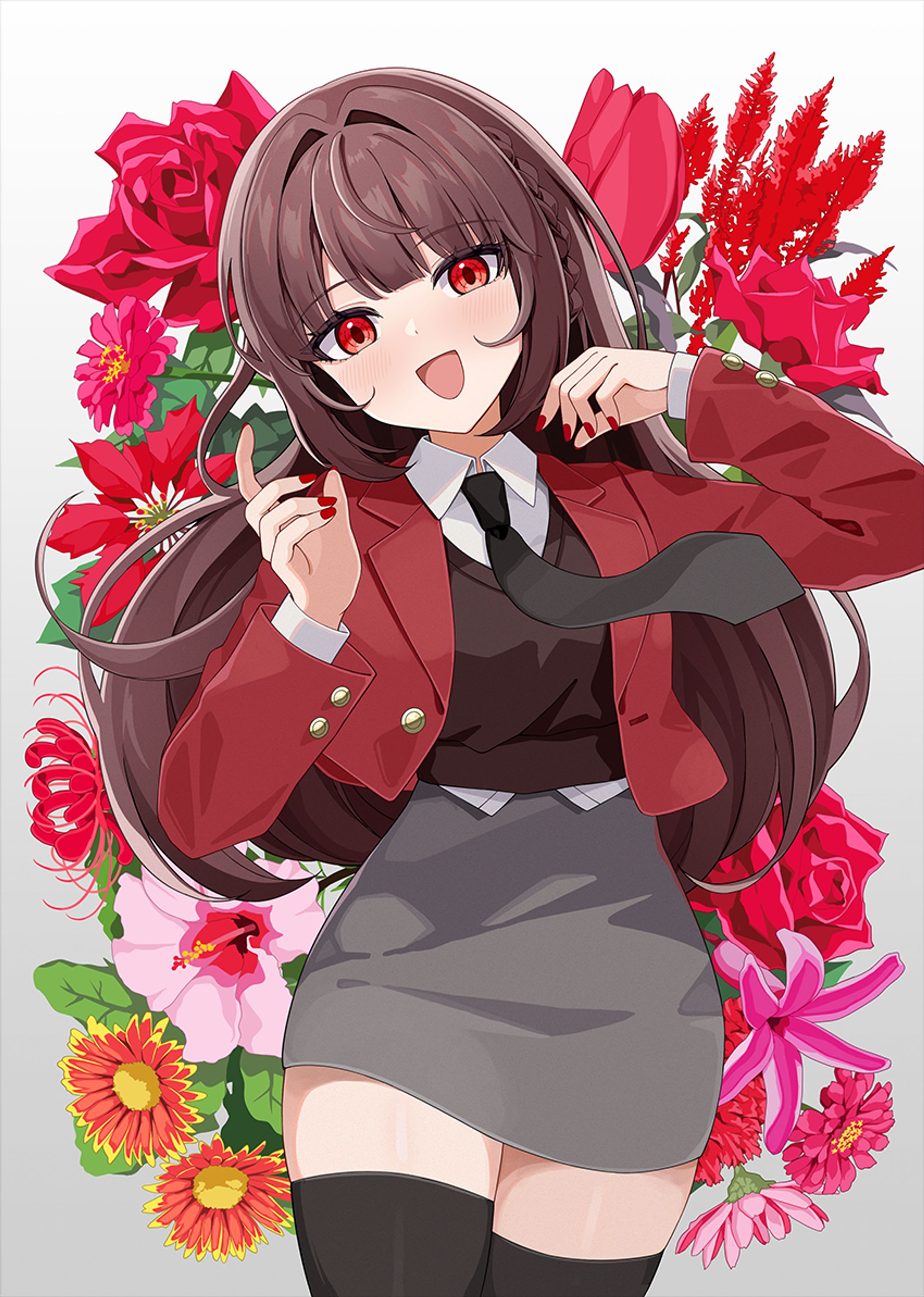 【イラスト展】フラワーファンタジー～咲き誇る夢の楽園～ 出展作品-1