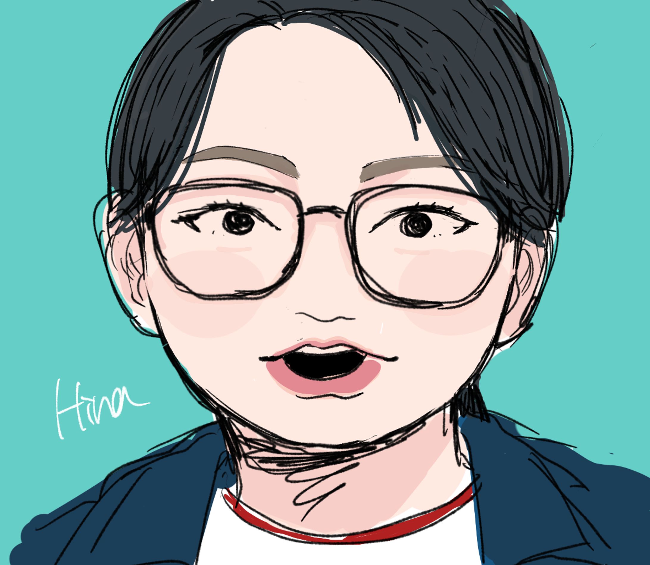 【2Dイラスト】イラスト調似顔絵-1