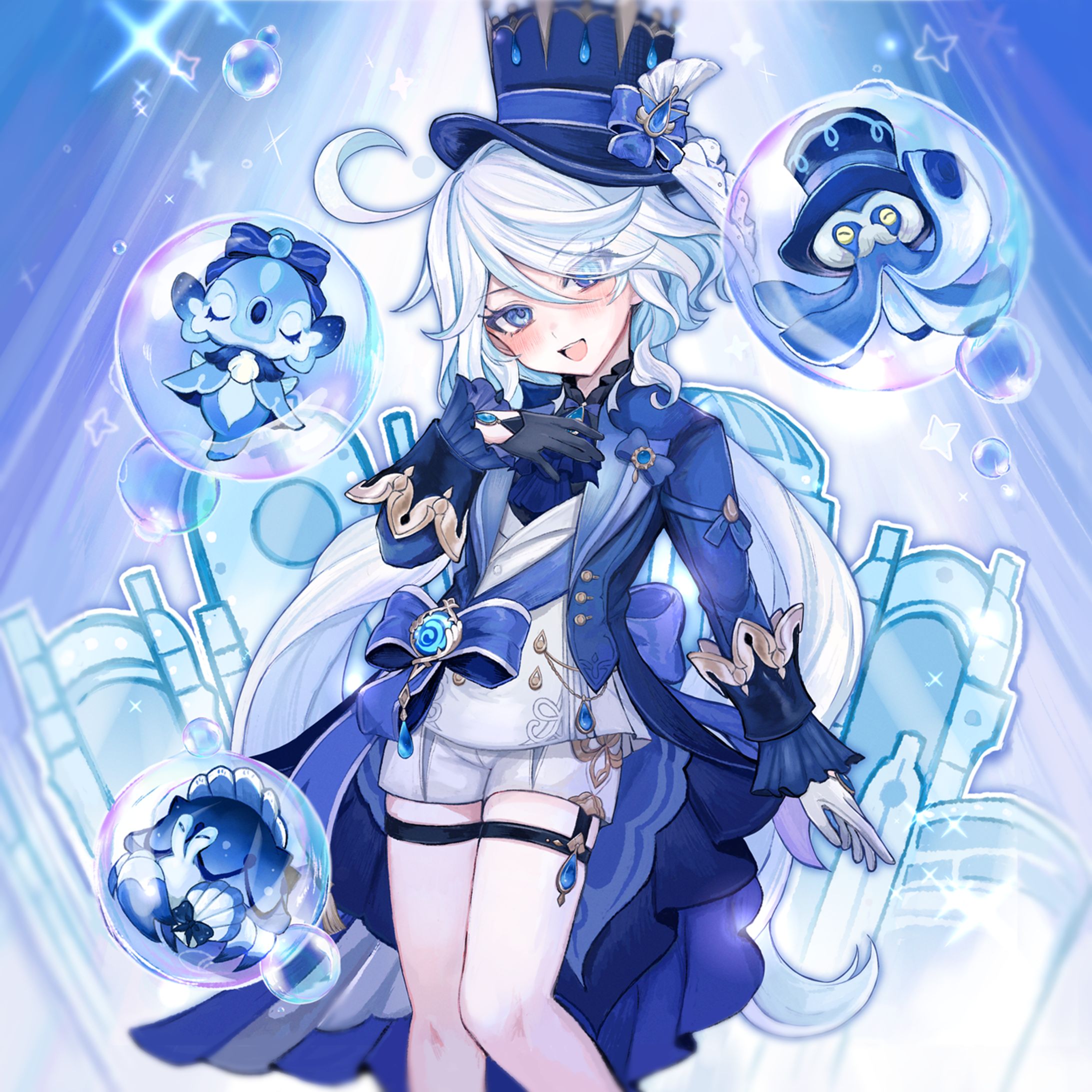 趣味絵(二次創作/原神_フリーナ)-1