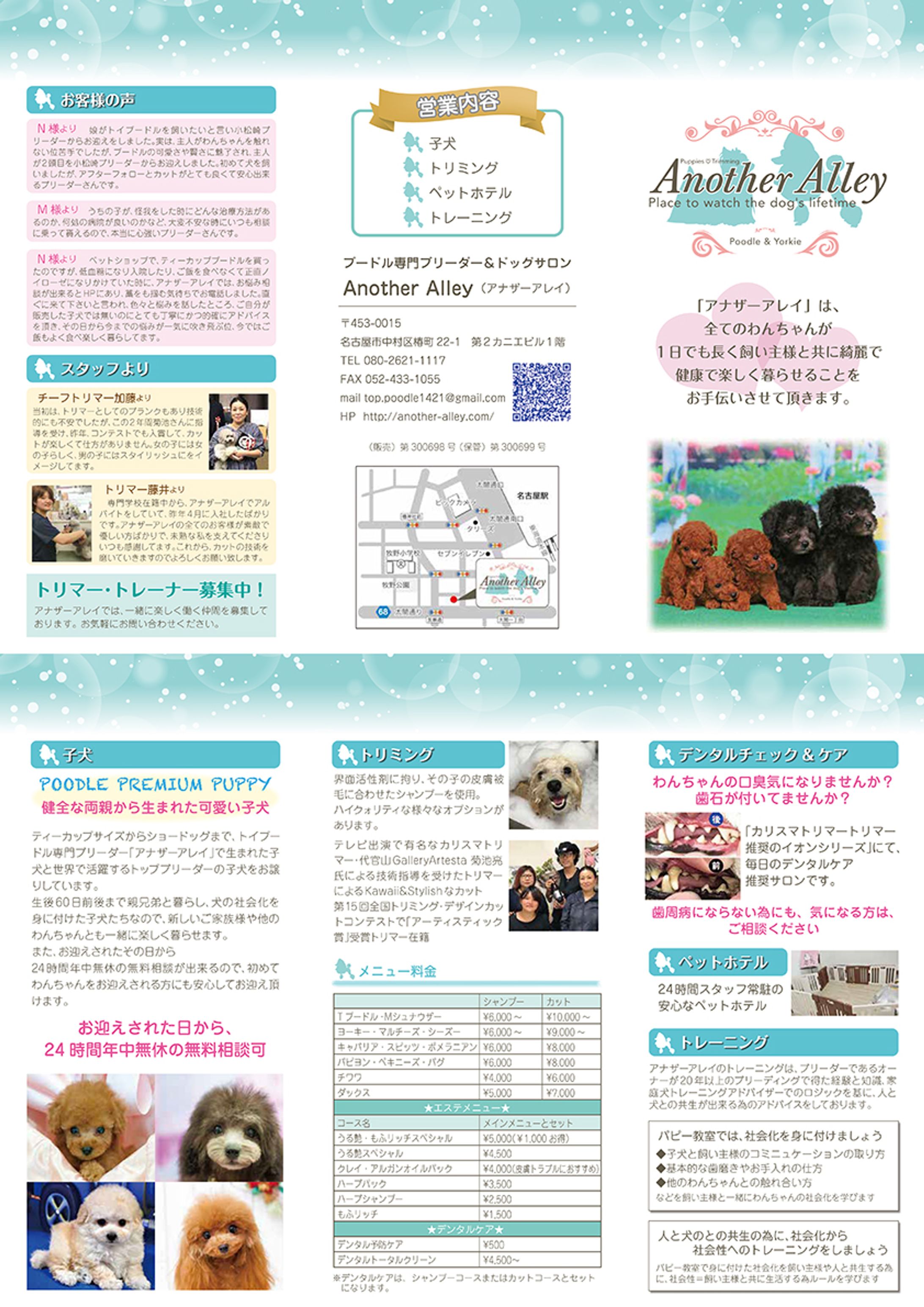 三つ折りリーフレット制作	-1