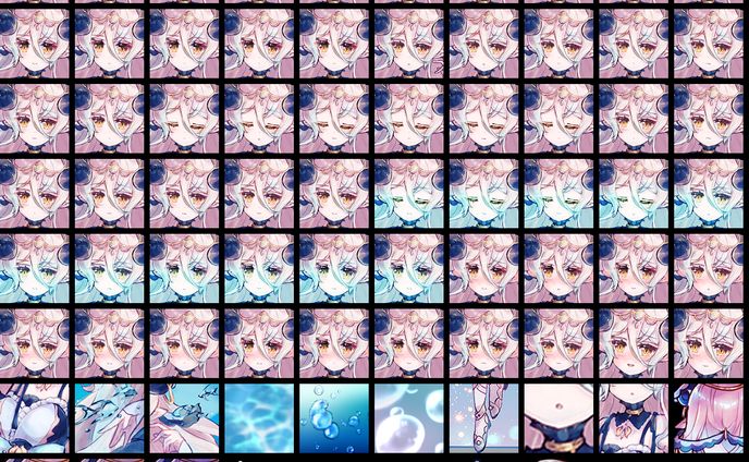 ふわふわ角娘　表情差分＋@