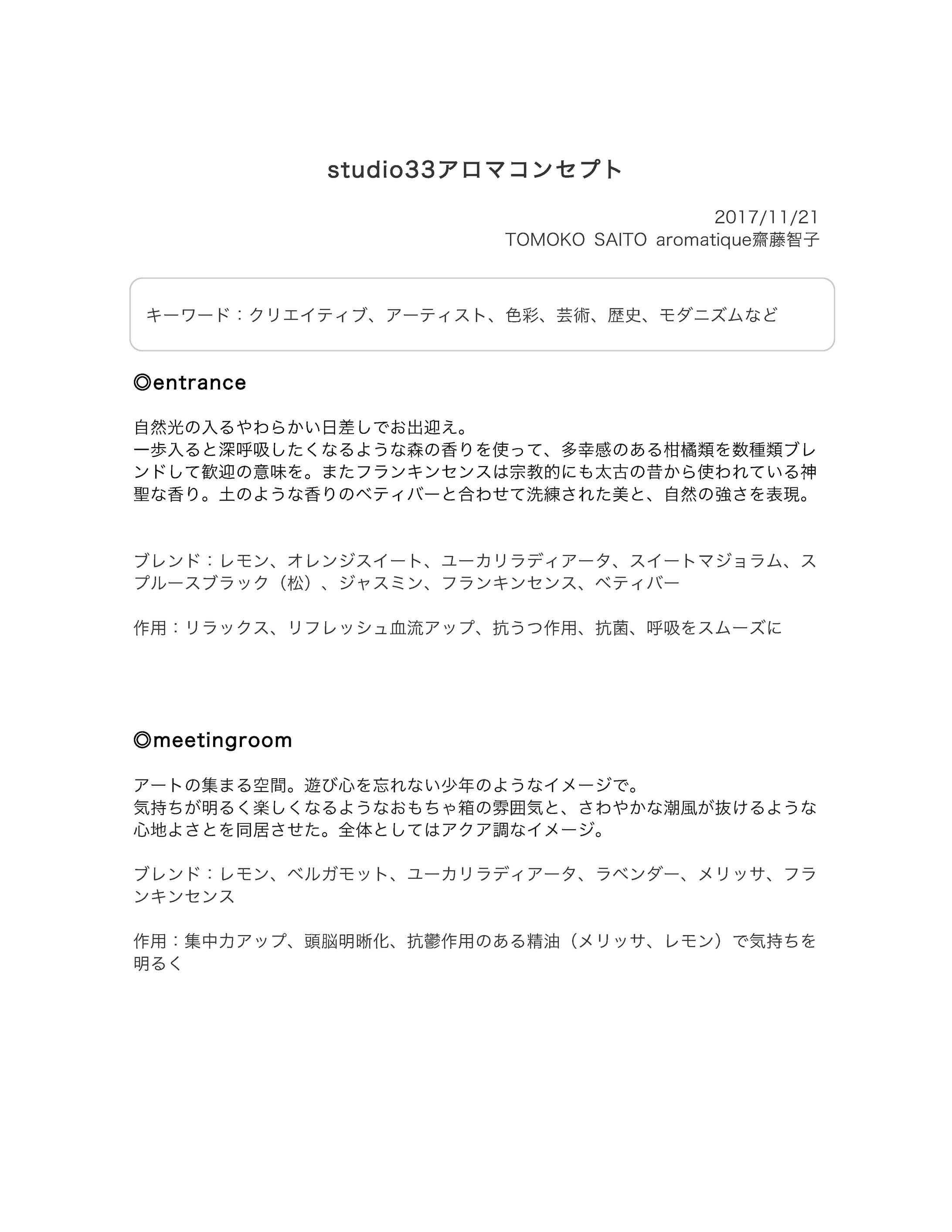 studio33の香り②-1