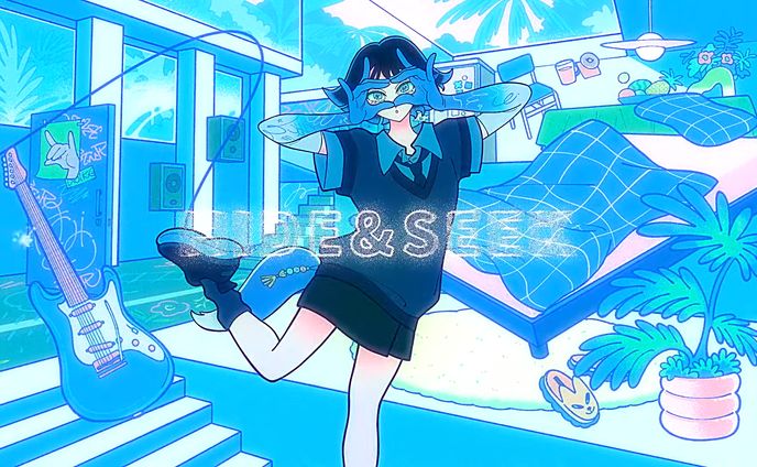【Client work】青い子&キツネリ「みつけて」MVイラスト