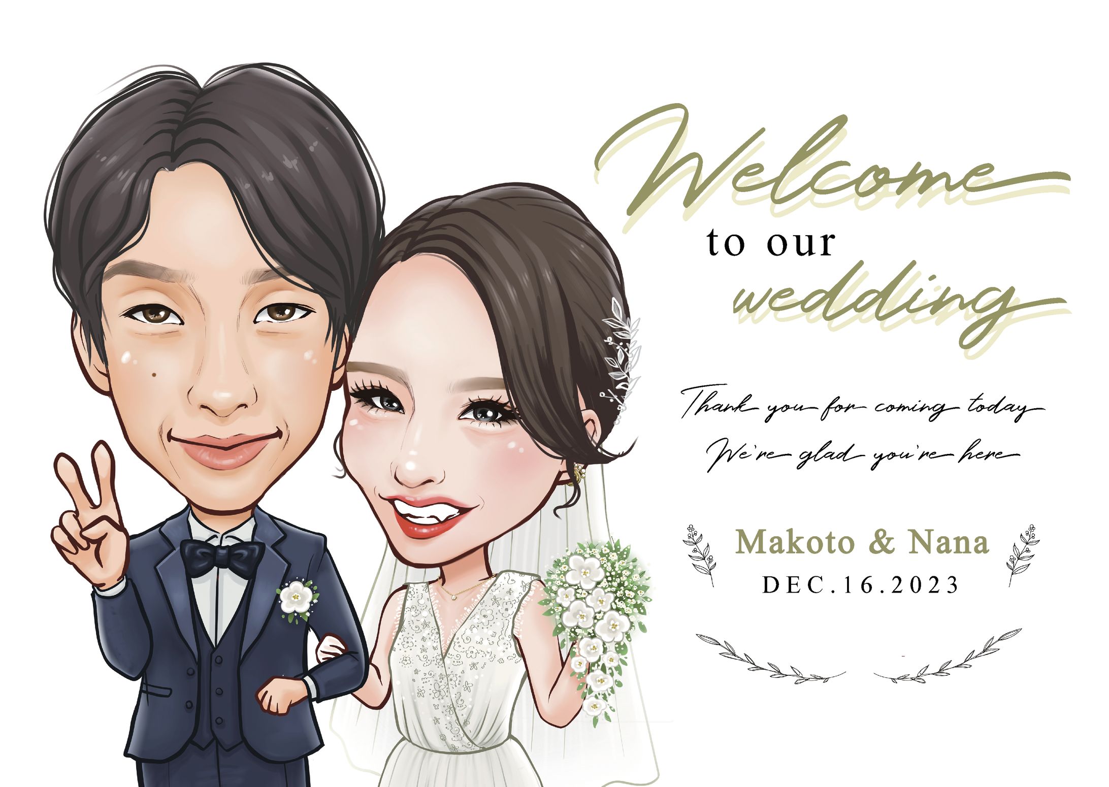 ウエルカムボード制作-1