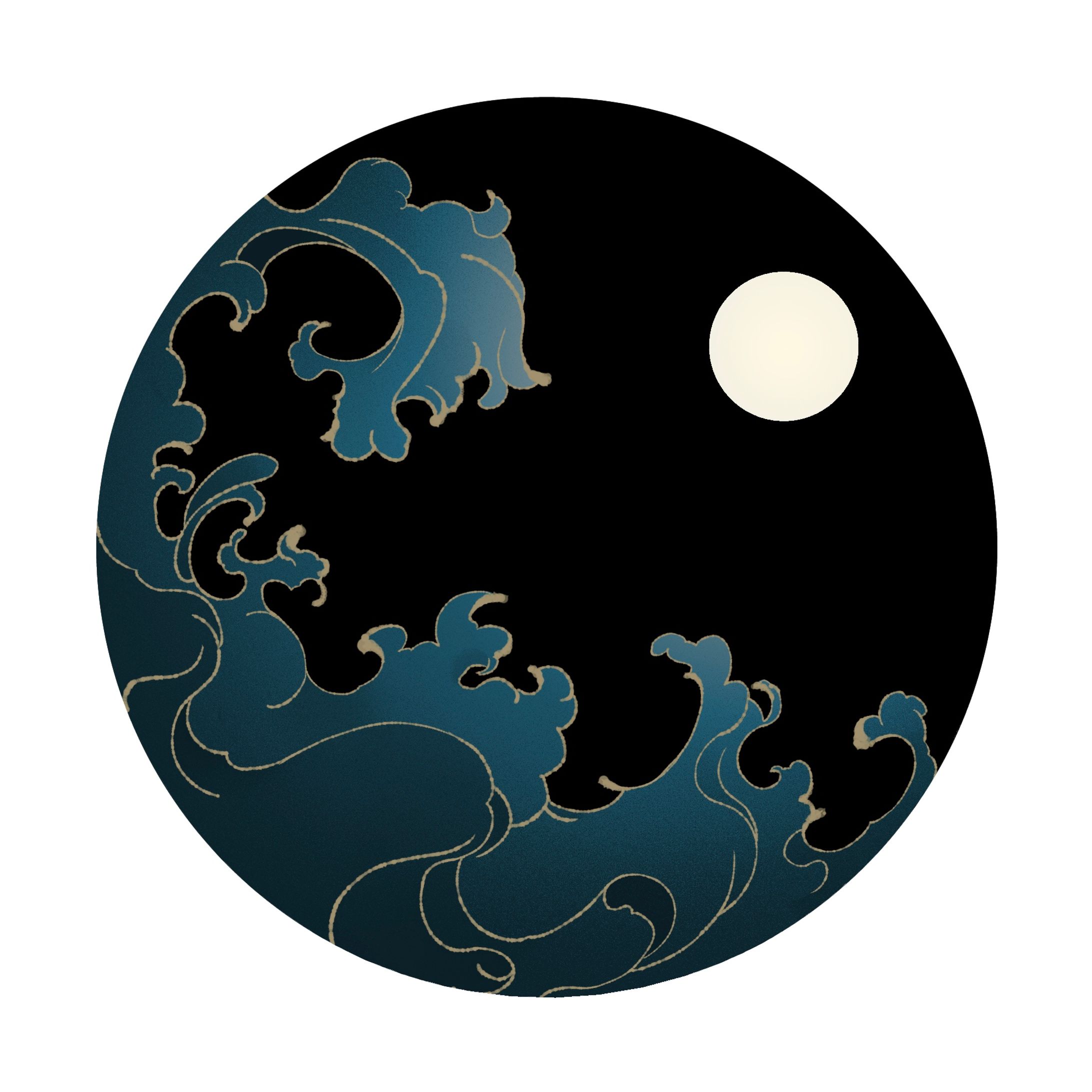 波と月-1