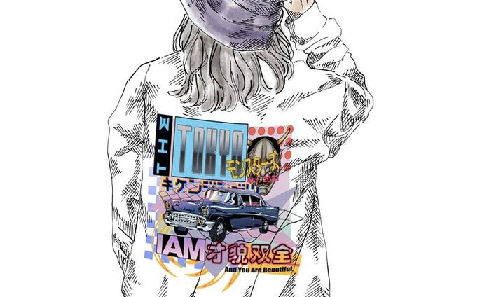 優しいタッチの人物画