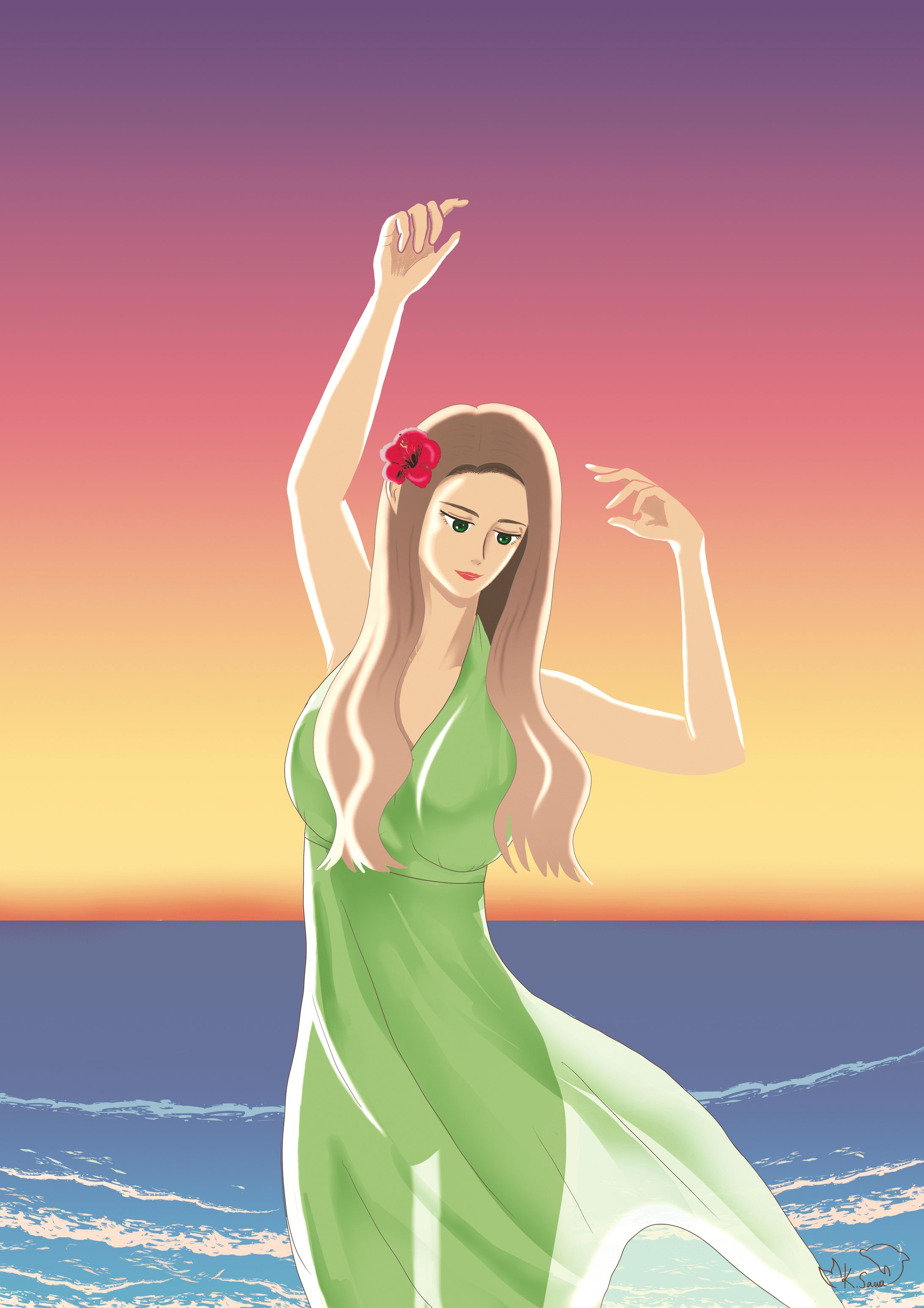 ClipStudioによる一枚絵-1