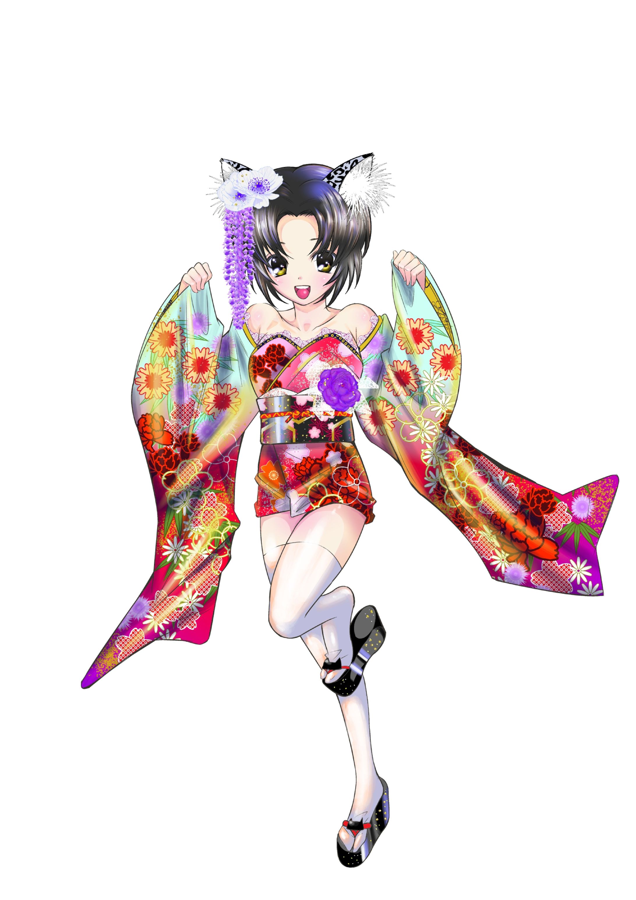 ネコミミ和服-1