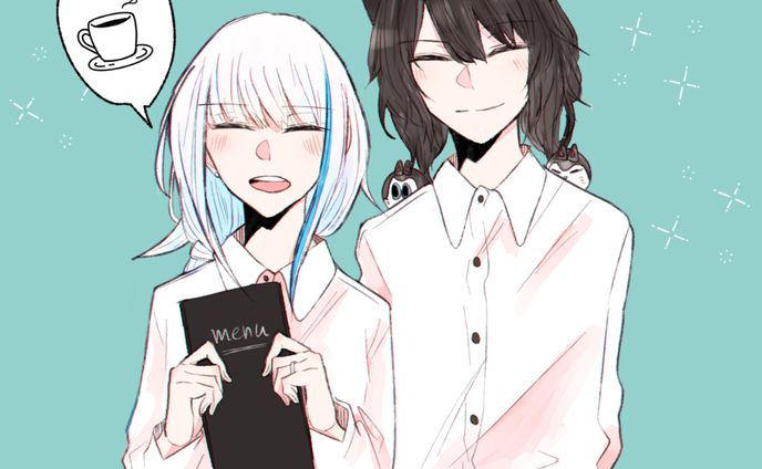 夫婦経営の喫茶店【1枚】