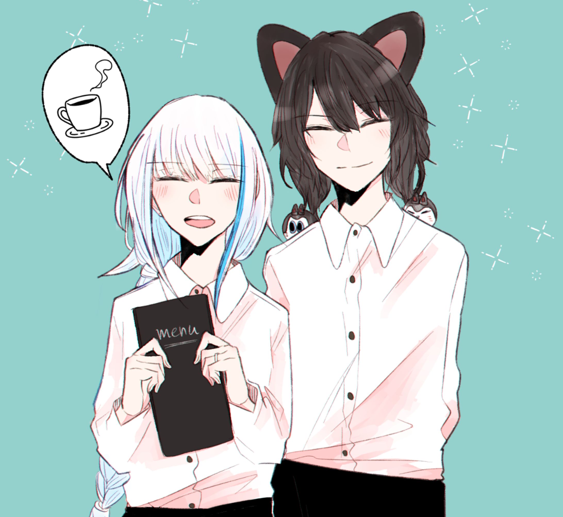 夫婦経営の喫茶店【1枚】-1