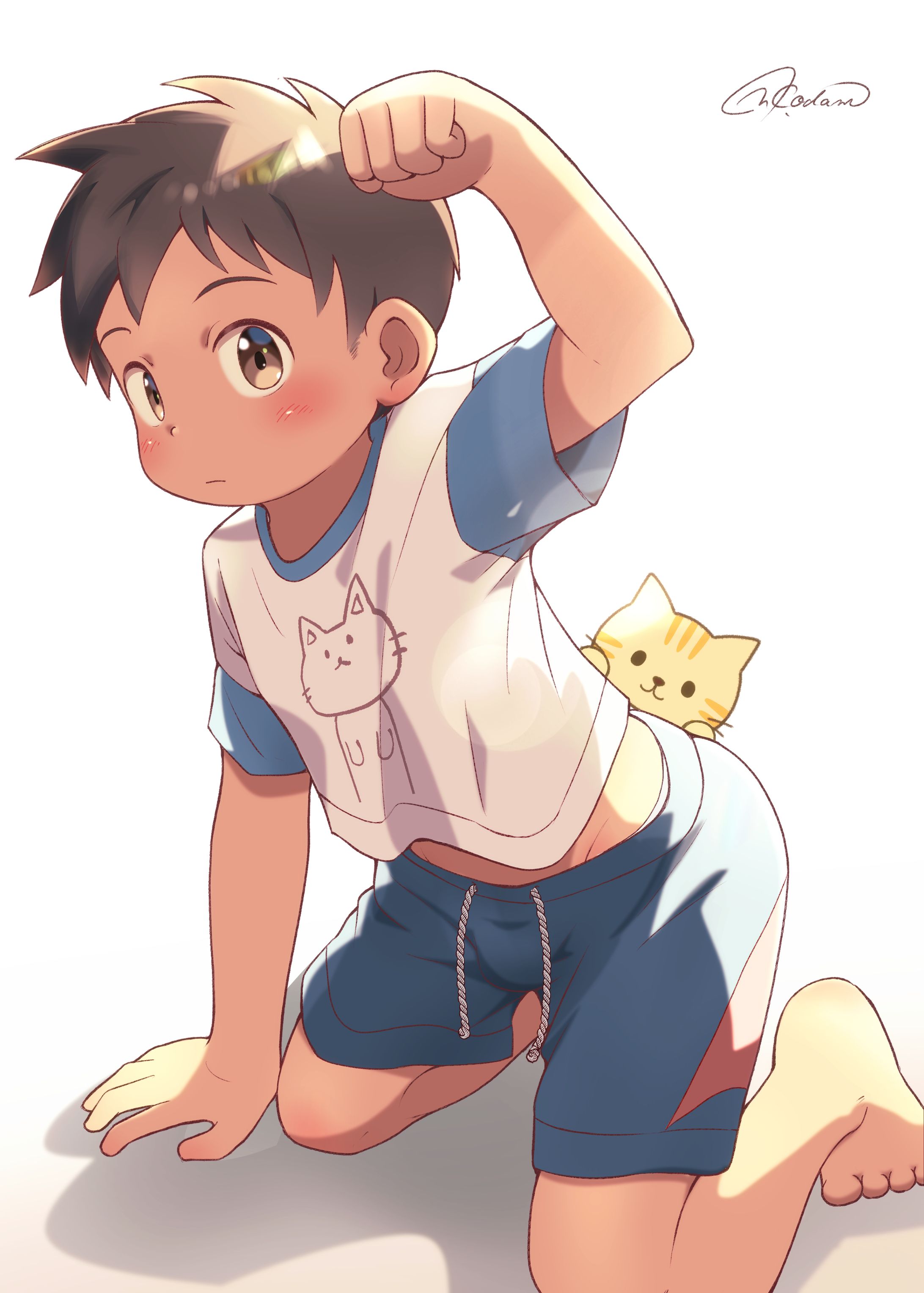 猫と少年-1