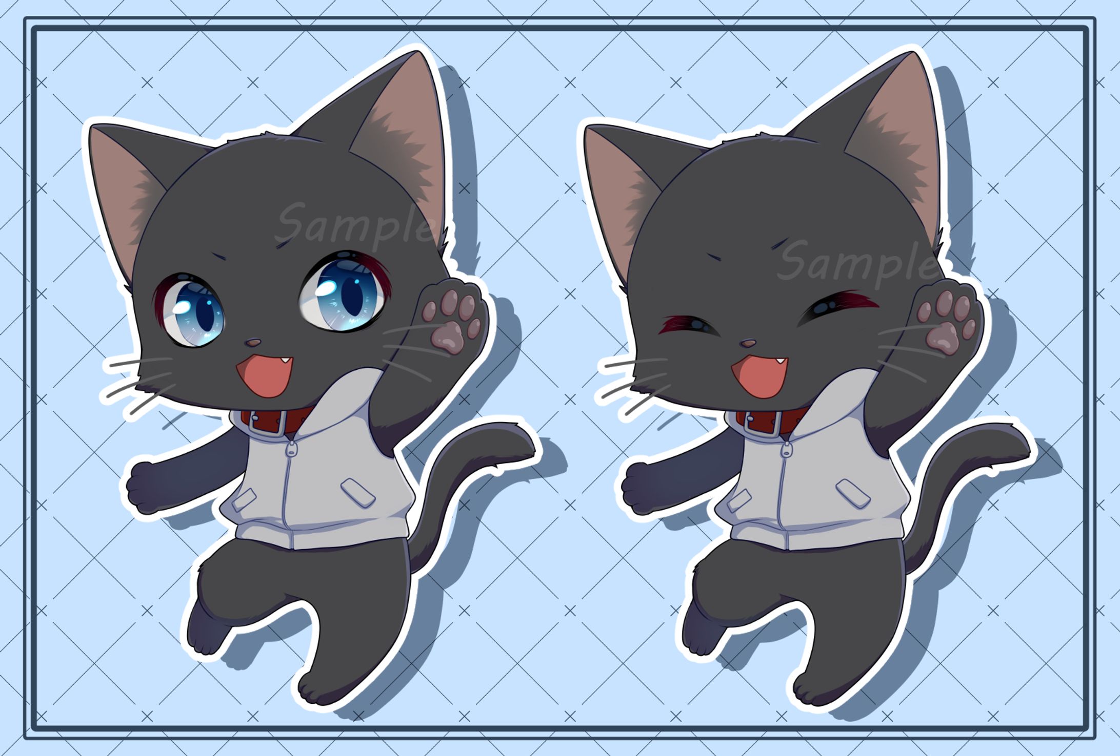 黒猫のにゃんた様デフォルメイラスト-1