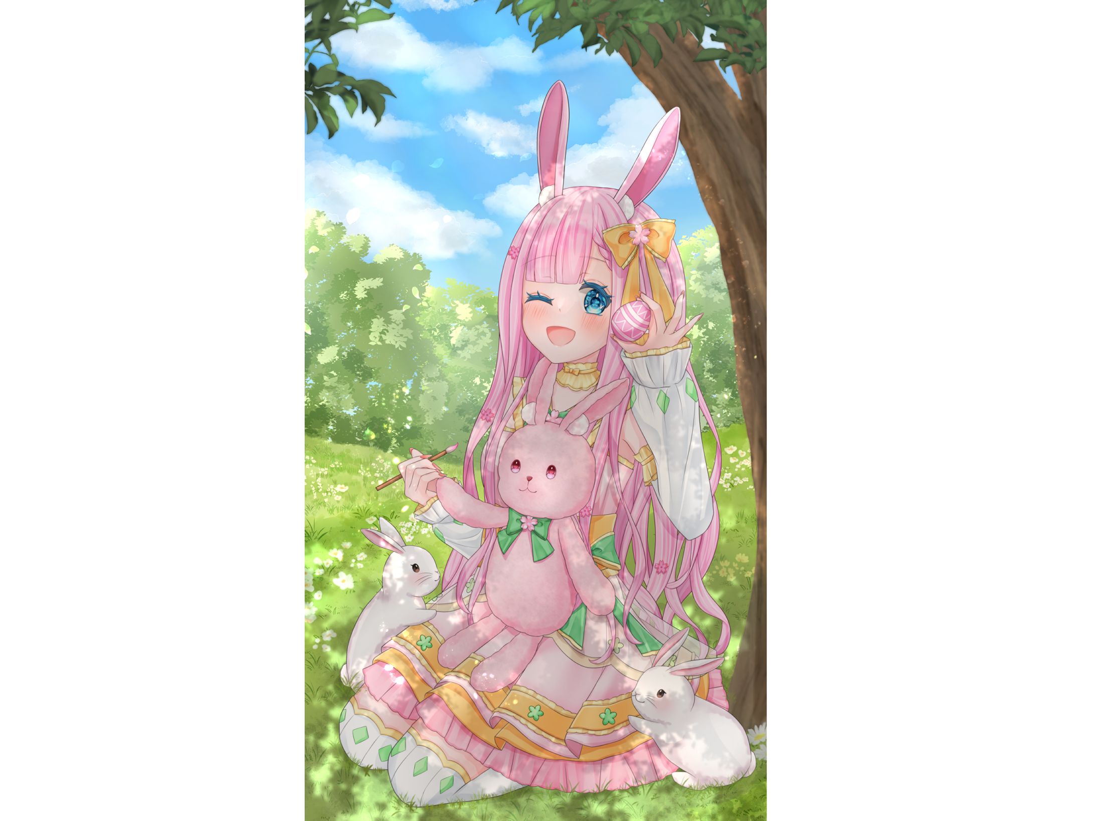 【春兎ほっぷ様】イースターイラスト１-1