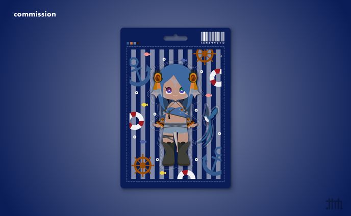 【skeb】evie様 パッケージ風イラスト