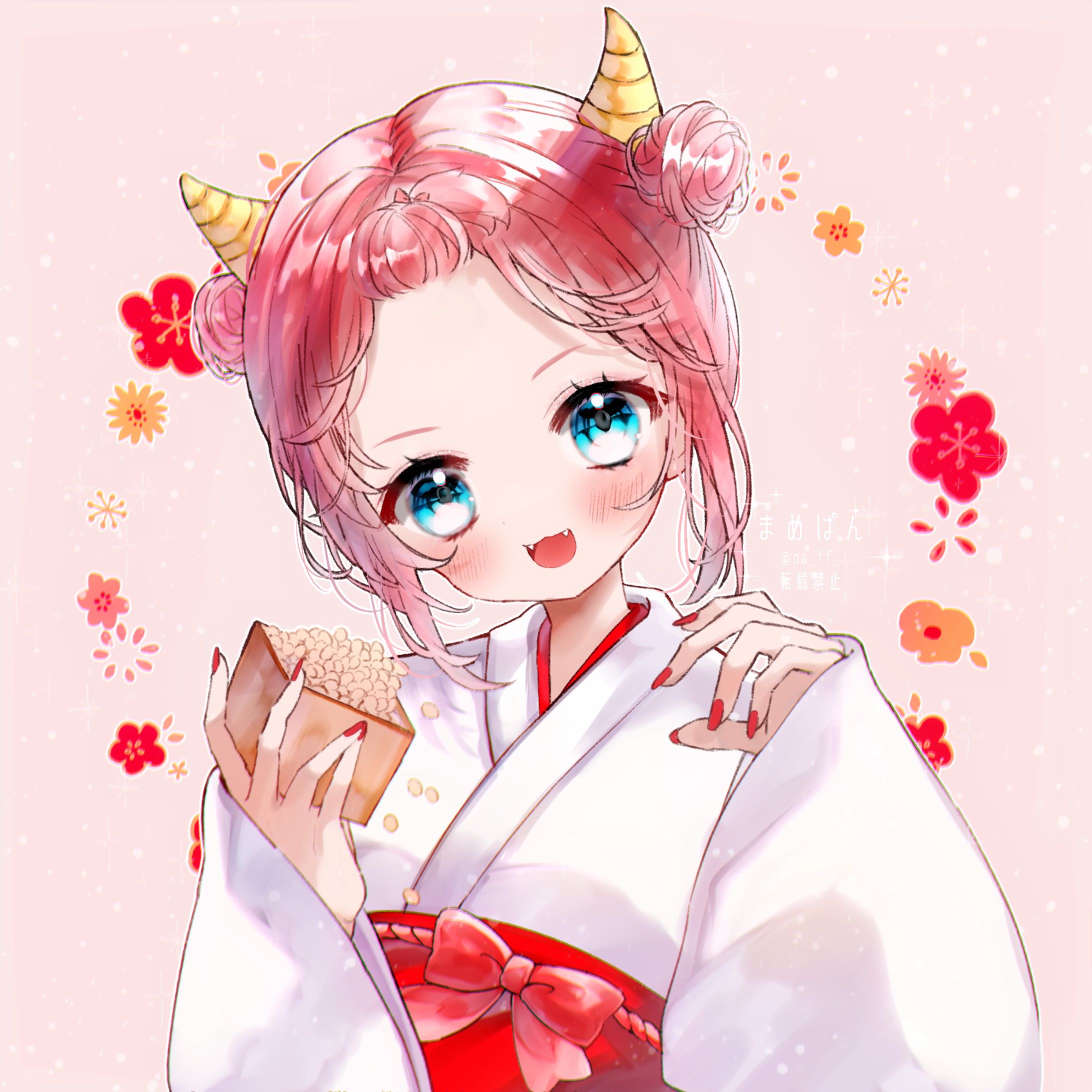 オリジナルイラスト　節分-1