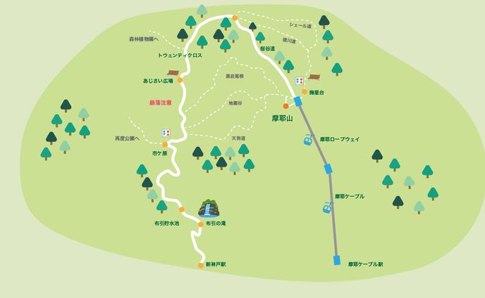 自主制作｜六甲山の地図