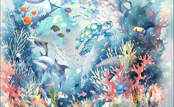 【グラフィック】海の世界　イメージ画像