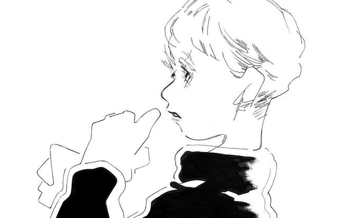 #ilustration #illustration #illustrator #illust #design #mono #monotone #pencil #girl #art #artwork #sketch