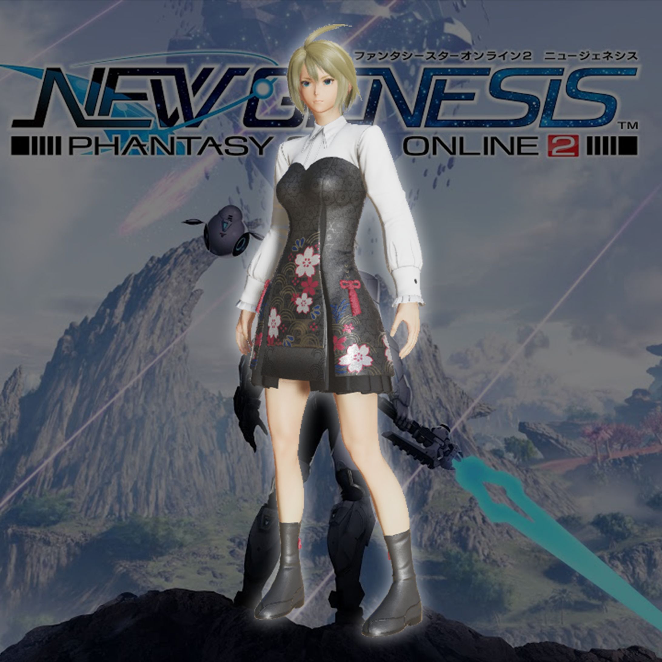PSO2NGS　衣装　サクラノワンピ [Ba]-1