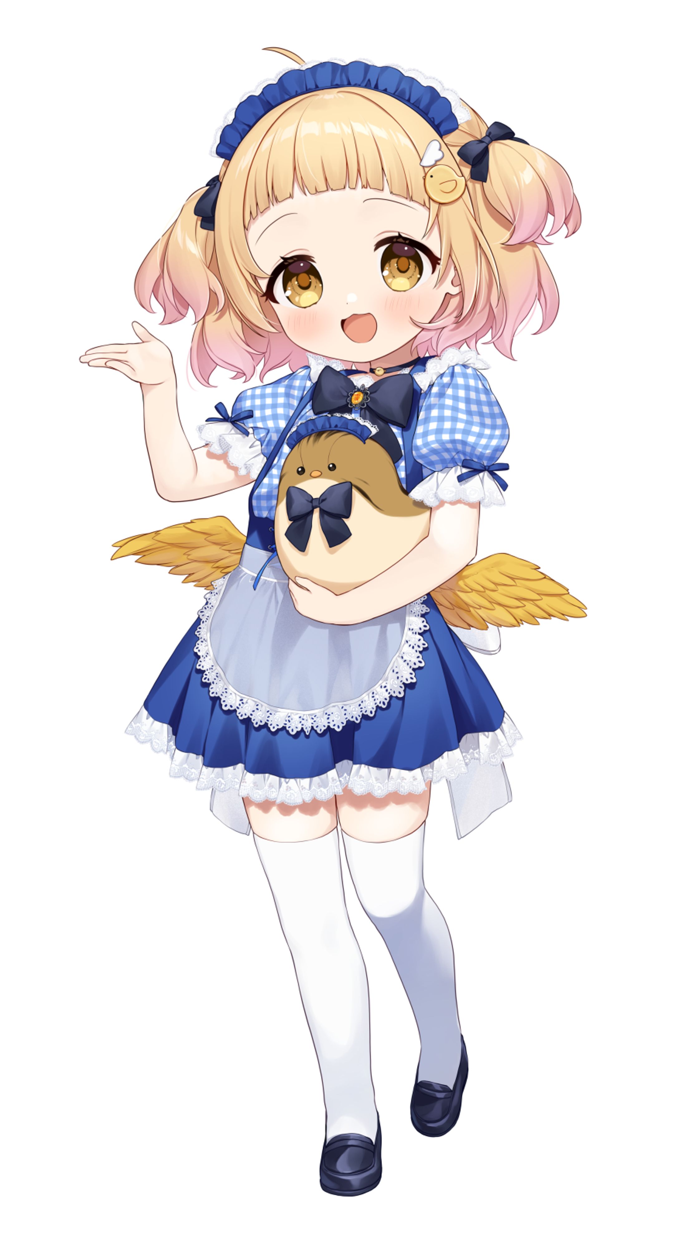 庭咲ぴよ様　メイドカフェコラボイラスト-1