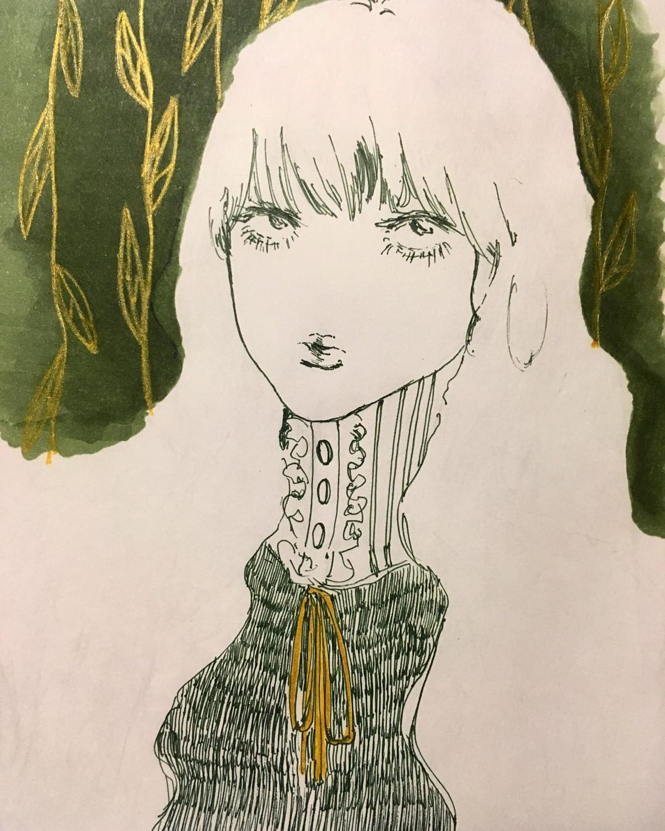 #illustration  #アナログイラスト  #イラスト #イラストレーション  #クロッキー #croquis  #絵-1