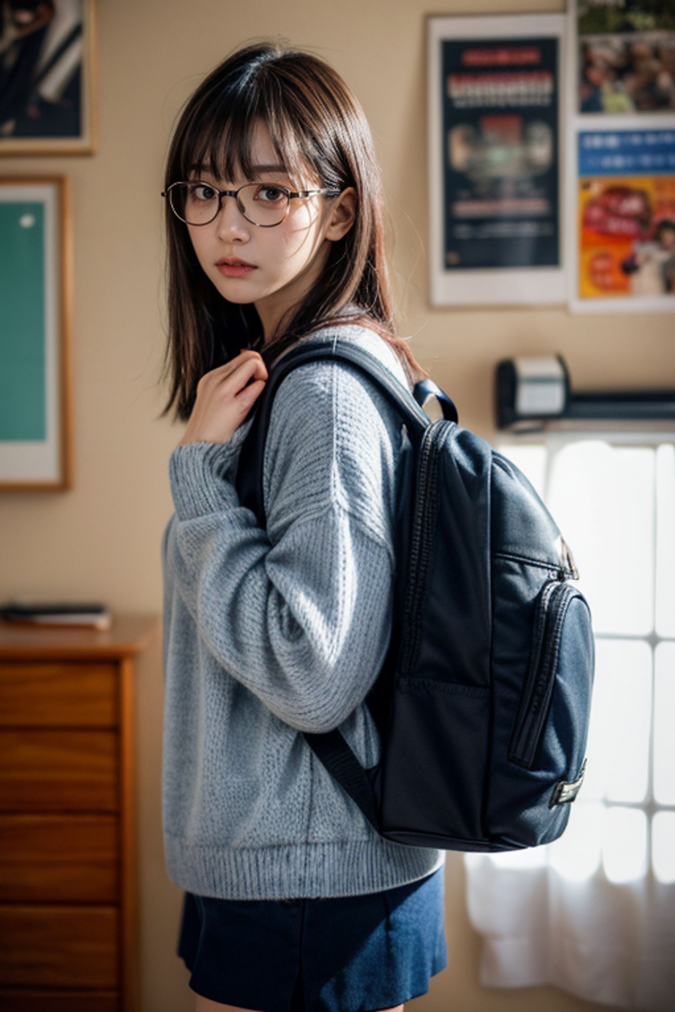 地味メガネ女子集-1