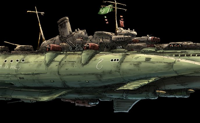 飛空艦デザイン "機械的"