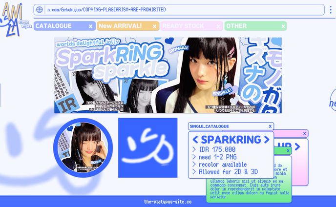 LAYOUT TEMPLATE, SPARKRING.