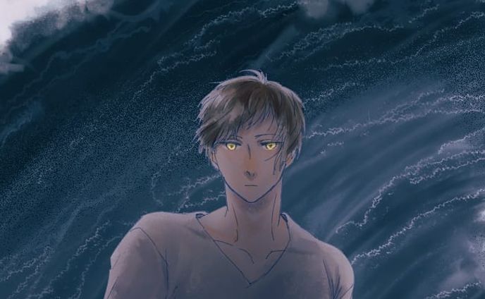 飛燕に #シーソウシーン #イラスト #illustration #海の絵 #男子 #saitousaillast #seaillustration