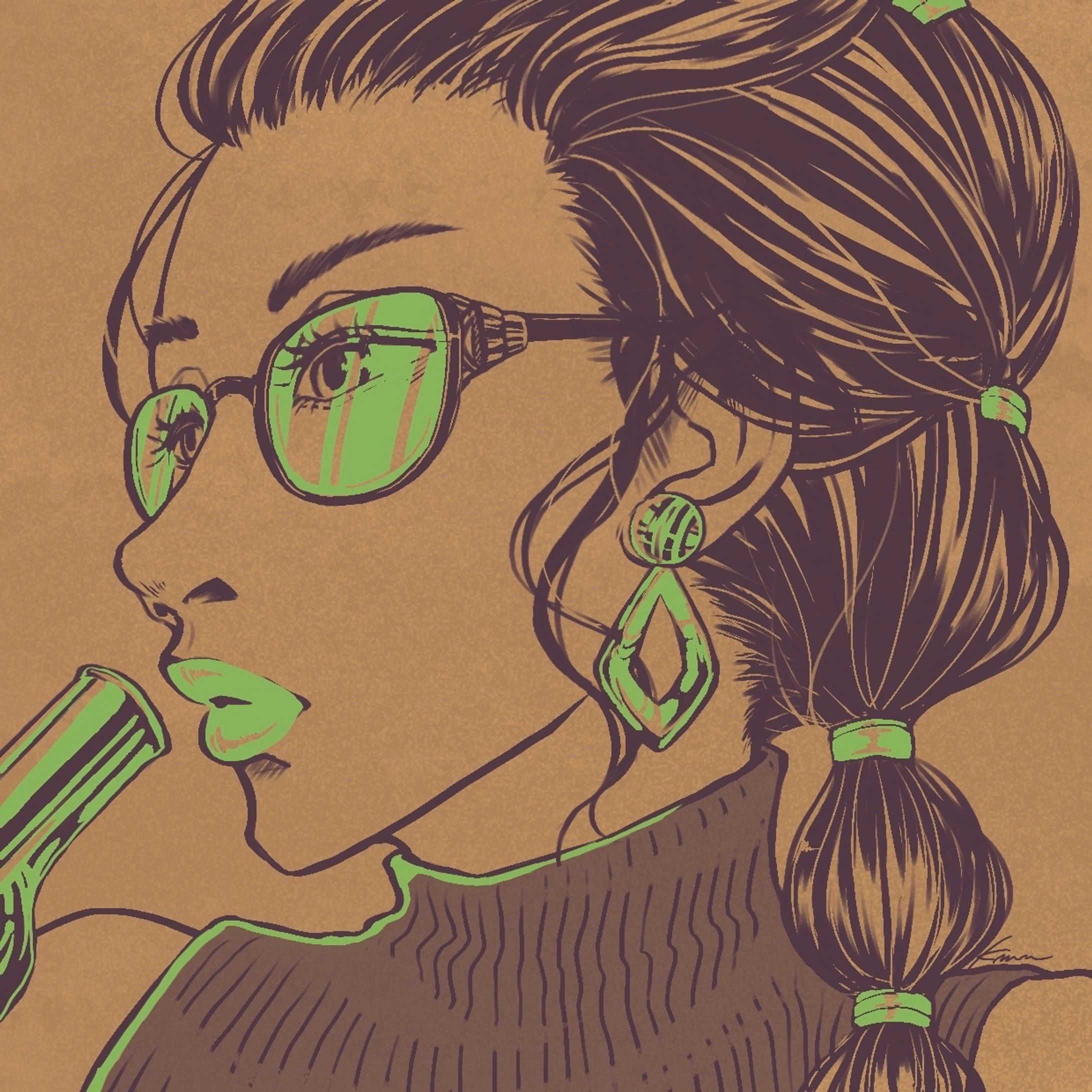 イラスト「beer」-1