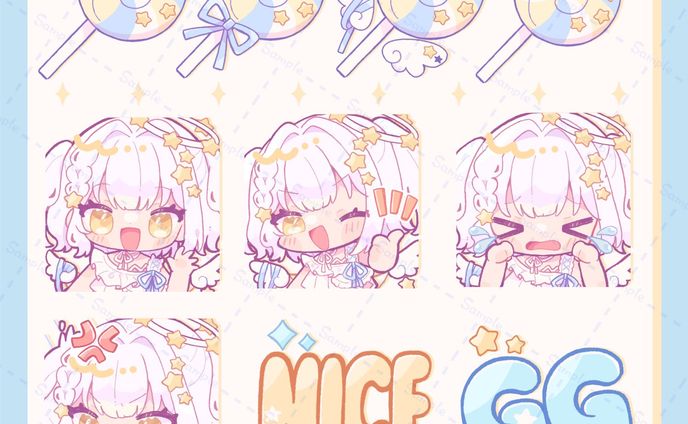 白星エル様サブスクバッジ&スタンプ