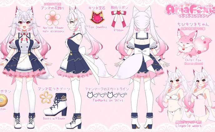 illustrations、三面図