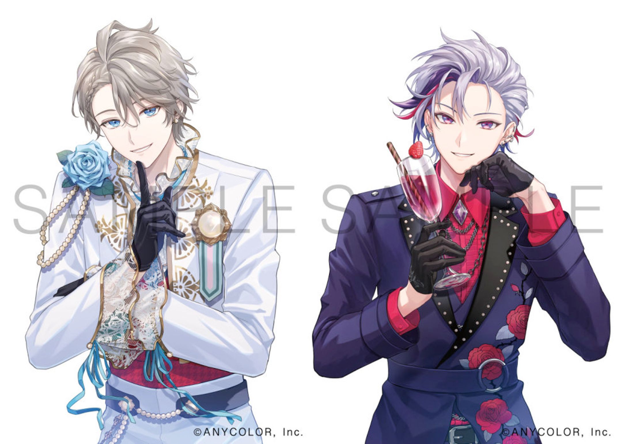 にじさんじ『Rose Valentine』グッズ バストアップイラスト-1