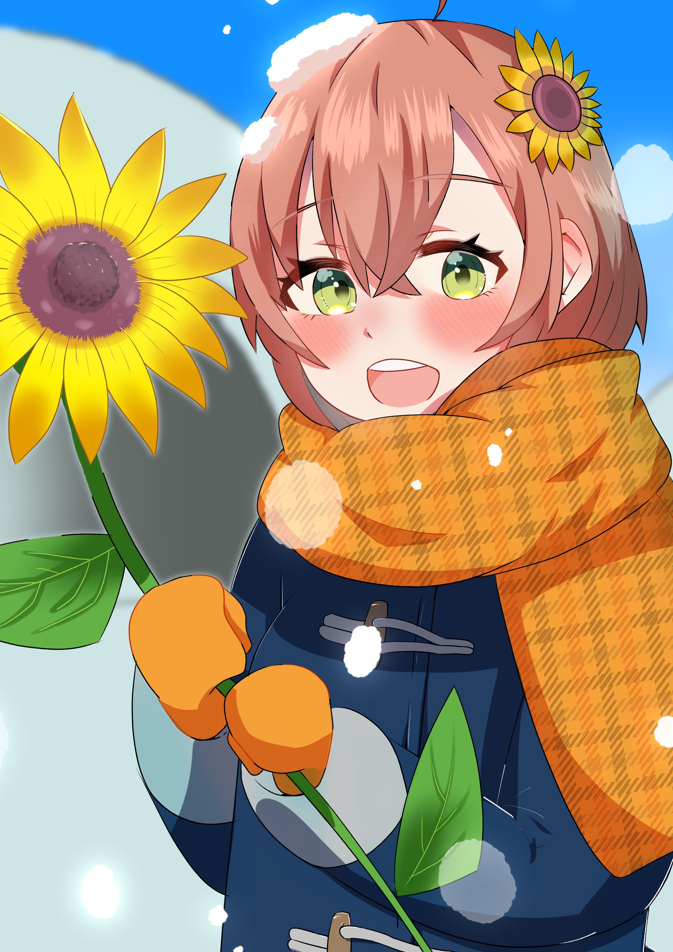 真冬のひまわり-1