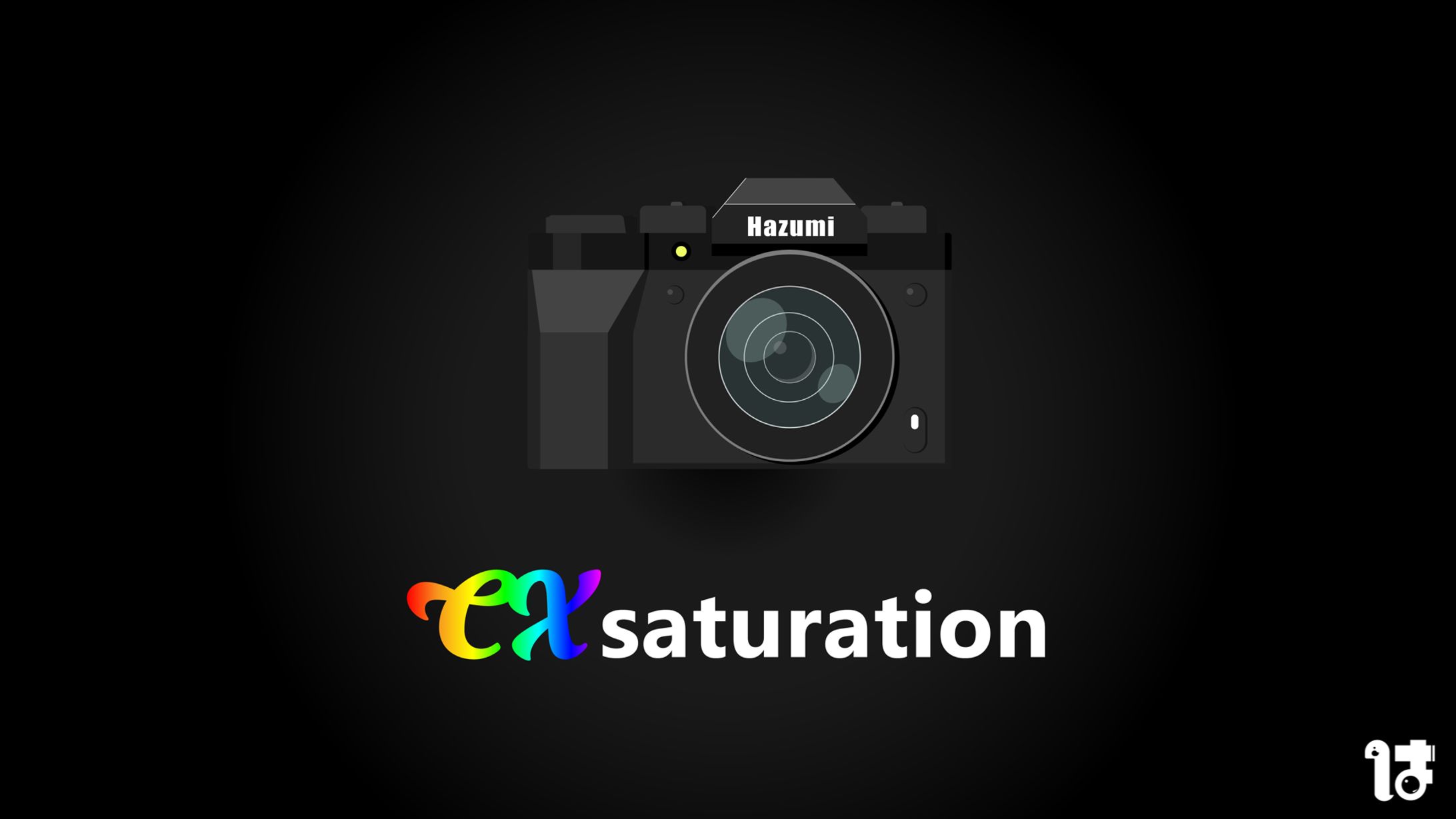 高彩度カメラ　イラストロゴ-1