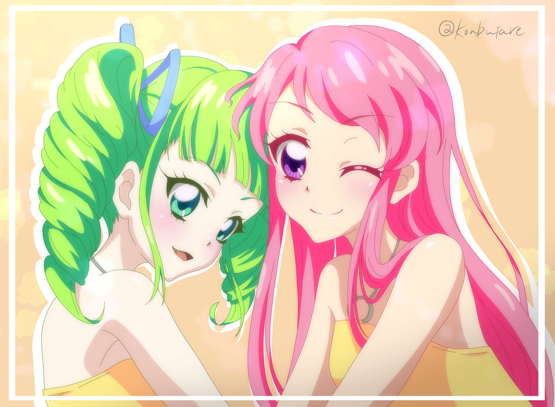 【カラーイラスト】アイカツ_蘭ユリ-1