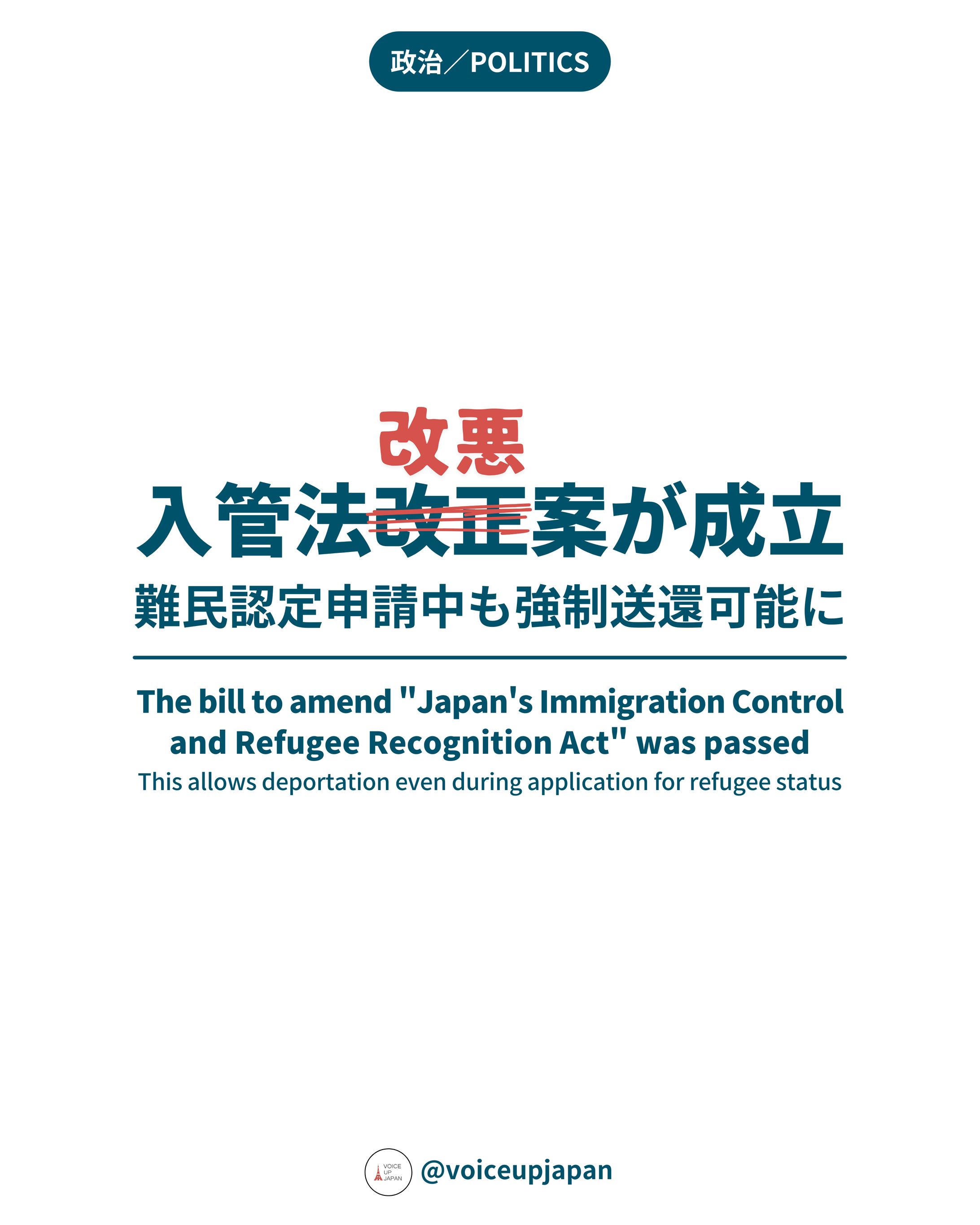 入管法改悪案が成立-1