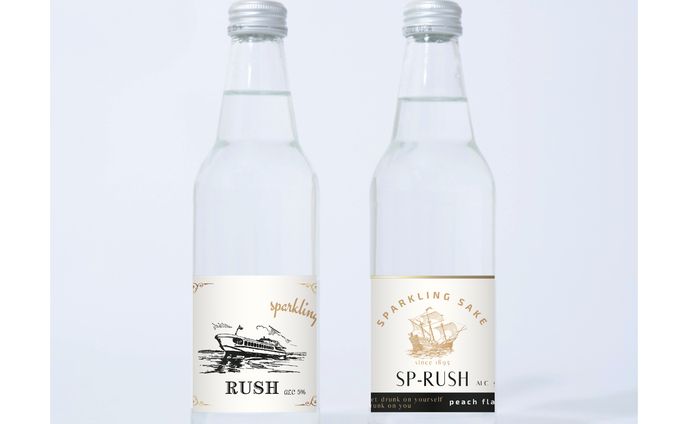 シャンパン_ラベルデザイン