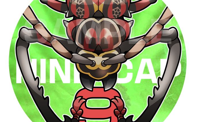 ご依頼/テナガカミキリ缶バッチ