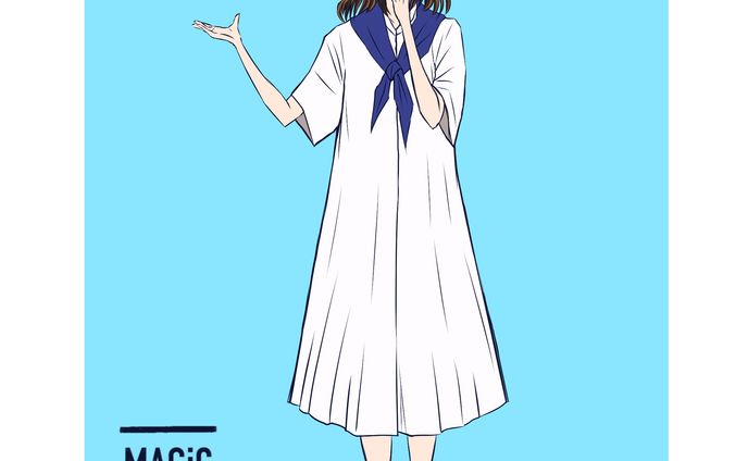ファッション風イラスト（カラー/モノクロ）